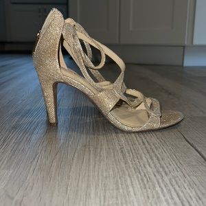 Gold Sparkle High Heels